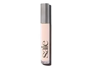 Saie The Fluffy Brush - Soft Multi-Use Pressed + Loose Powder Brush - Fluffy Makeup Brush with Tapered Tip for Precise Application - Vegan Cruelty-Free (1 Count) - Hydrabeam Concealer