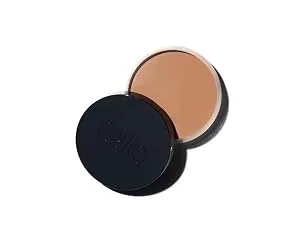 Saie The Fluffy Brush - Soft Multi-Use Pressed + Loose Powder Brush - Fluffy Makeup Brush with Tapered Tip for Precise Application - Vegan Cruelty-Free (1 Count) - sun melt