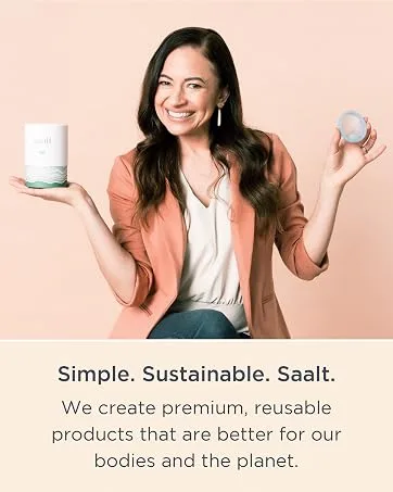 Saalt Soft Menstrual Cup - Best Sensitive Reusable Period Cup - Wear for 12 Hours - Tampon and Pad Alternative (Small (Pack of 1) Mountain Iris) - Simple. Sustainable. Saalt