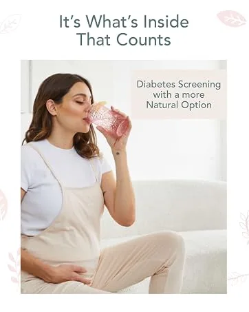 The Fresh Test Glucose Beverage 100 gram Powder Drink Mix | Additive-Free Non-GMO Organic Ingredients | Mint Lemonade - fresh test alternatives glucola glucose level test beverage pregnant test powder drink mix low sugar