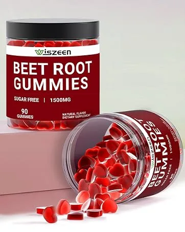 Beet Root Gummies Nitric Oxide Gummies Supplement - 60 Servings - Beets Gummies Beet Chews for Adults with Grape Seed B12 CoQ10 90 Count (Pack of 2) - BEET GUMMY
