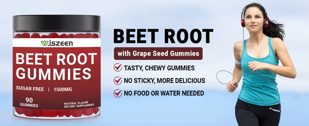 Beet Root Gummies Nitric Oxide Gummies Supplement - 60 Servings - Beets Gummies Beet Chews for Adults with Grape Seed B12 CoQ10 90 Count (Pack of 2) - Beet Root