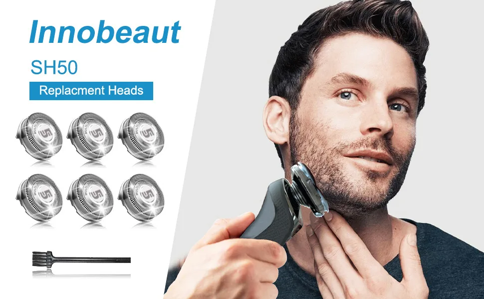 SH50 Replacement Heads for 5000 Replacement Electric Shaving Head Razor Blades 6-pc Pack - philips norelco series 5000 replacement heads