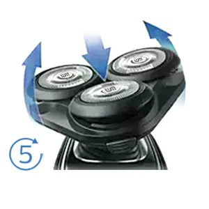 SH50 Replacement Heads for 5000 Replacement Electric Shaving Head Razor Blades 6-pc Pack - philips sh50 replacement heads