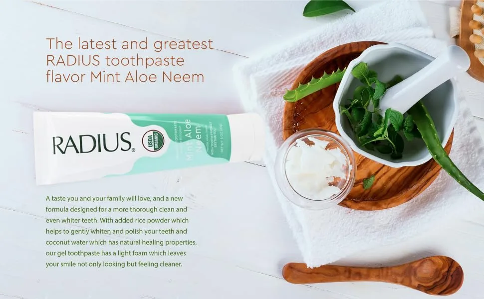 Toothpaste USDA Organic Mint Aloe Neem 3 oz pack of 3 - product information 6