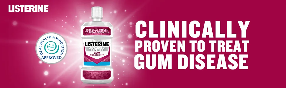 Listerine Advanced Defence Gum Treatment for Gingivitis 500ml 16.9 Fl Oz (Pack of 1) - product information 1