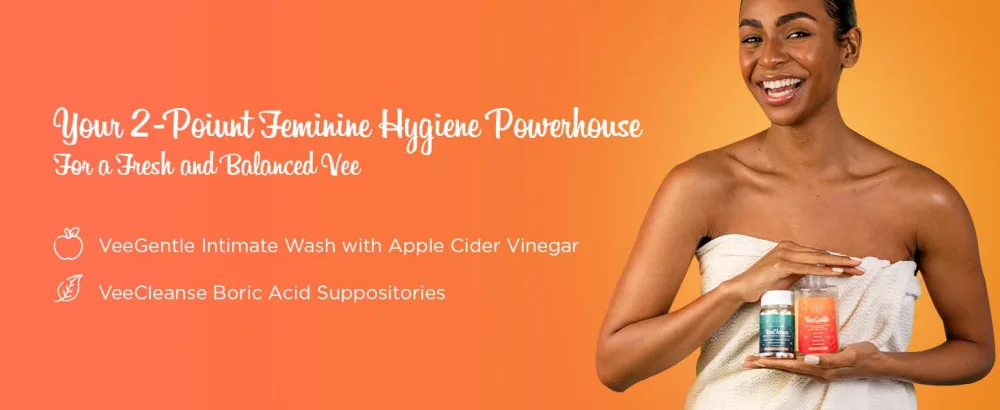 VeeFresh VeePower Lite Bundle - A Convenient Feminine Care Bundle for Any-Time Freshness & Odor Control - VeeCleanse Boric Acid Suppositories + VeeGentle Feminine Wash for pH Balance - product information 18