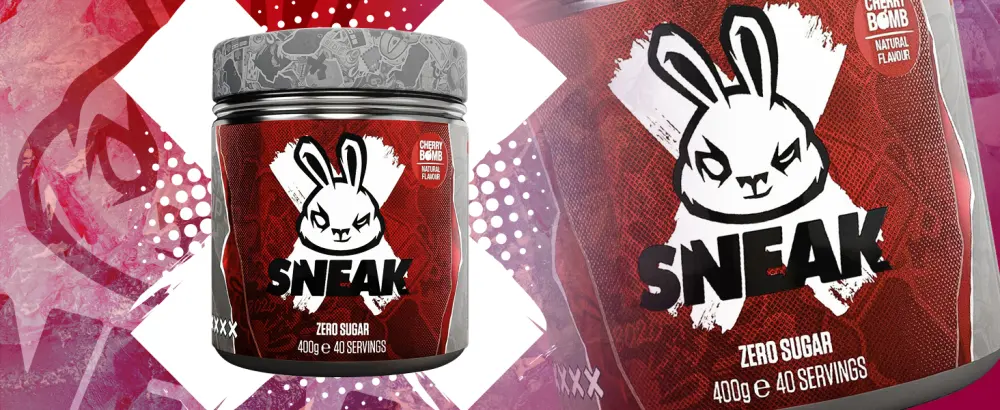 SNEAK Energy Drink Powder | Cherry Bomb | No Sugar. No Nasties. Just Natural Caffeine Focus-Boosting Nootropics | 40 Servings - CB - Web - 03
