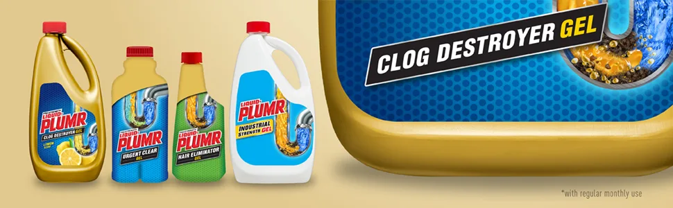 Liquid-Plumr Hair Clog Eliminator, Liquid Drain Cleaner, 16 Ounces - image