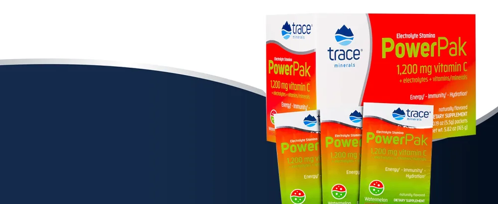 Trace Minerals | Power Pak Electrolyte Powder Packets | 1200 mg Vitamin C Zinc Magnesium | Boost Immunity Hydration and Natural Energy | Orange Blast | 90 Packets - Revitalize instantly with Trace Minerals Electrolyte Stamina Power Pak—caffeine-free, pure energy.