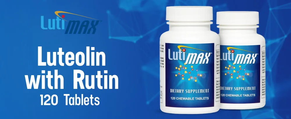 Lutimax Luteolin Complex w/Rutin - Immune Support Brain Supplements - Bioflavonoids w/Vitamin C D & E for Joint Muscle & Dietary Issues - Antioxidants Supplement w/Immune Support - 120 Tablets 120 Count (Pack of 1) - Lutimax Luteolin Complex w/Rutin 120 Tablets luteolin supplement advanced memory formula brain focus