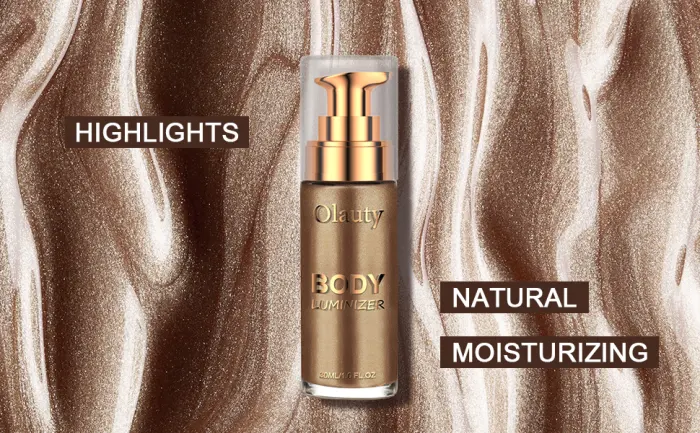 Liquid Illuminator, Firstfly Body Highlighter Makeup Smooth Shimmer Glow Liquid Foundation for Face & Body(#03 Glistening Bronze) - product information 3