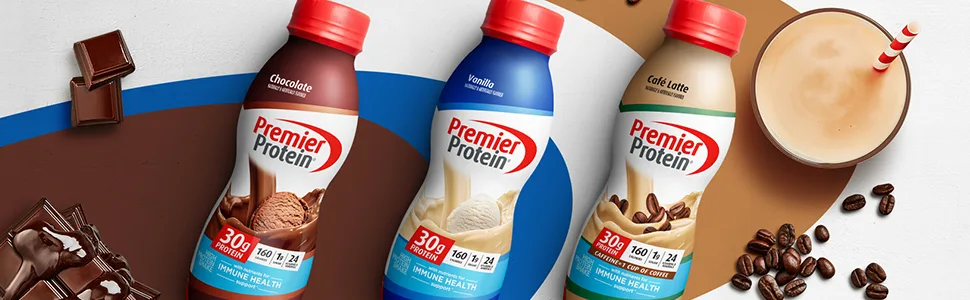Premier Protein Shake Cookie Dough 11.5 Fl Oz (12 Pack) 30g Protein 1g Sugar 3g Carbs Cookie Dough 11.5 Fl Oz (Pack of 12) - Premier Protein Shakes