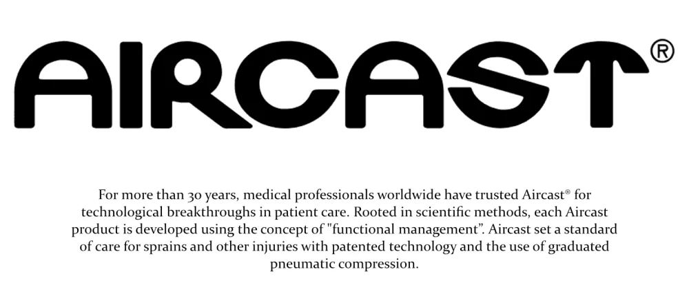 Aircast Walking Boot for Sprained Ankle Walker Brace Orthopedic Boot Universal Fit Medical Walking Boot with Air Cast Tube Stretch Boot Sock Airselect Standard Walking Boot Medium Bundle with a Lumintrail Drawstring Bag Medium Women/Medium Men - aircast brand logo desktop