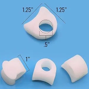 Steins Gel Bunion Toe Separators Pack of 4 Soft Medical Grade Gell Reduces Rubbing FSA & HSA Eligible One Size Fits Most Reusable - product information 7