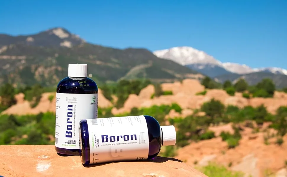 Liquid Boron | 96 Day Supply | Support Healthy Joints and Bones | Support Calcium and Magnesium Absorption - Zemvelo Liquid Ionic Boron Supplement by Mineralife