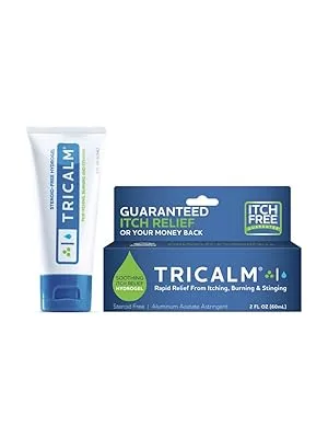 TriCalm Soothing Itch Relief Hydrogel 2 oz 4 Count - TriCalm Eczema cream anti itch relief