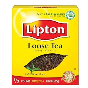 Lipton Loose Tea For An Iced Tea or Hot Tea Beverage Black Tea Can Help Support a Healthy Heart 8 oz - product information 1