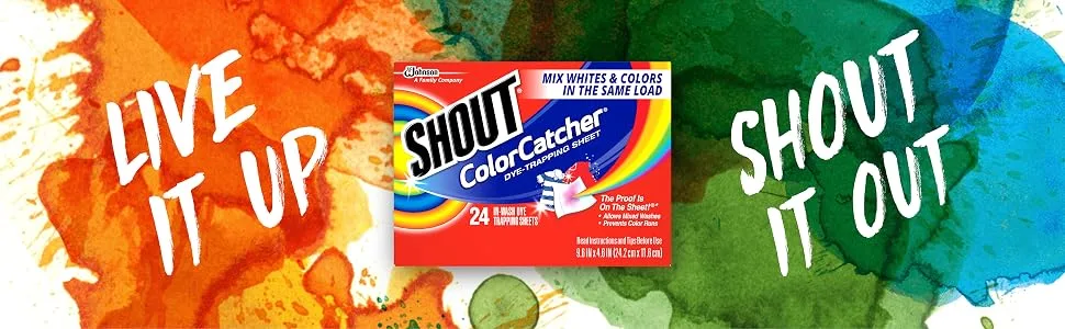 SHOUT Color Catcher Dye-Trapping Sheets 24 Sheets (Pack of 2) - Shout ColorCatcher, Dye-Trapping Sheet