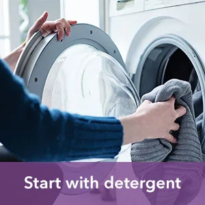 Downy RINSE & REFRESH Laundry Odor Remover and Fabric Softener Fresh Lavender 48 fl oz Safe on ALL Fabrics Gentle on Skin HE Compatible (Pack of 2) - Start with detergent