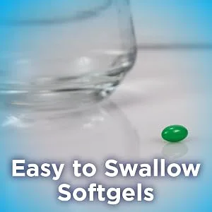 Amazon Basic Care Gas Relief Softgels Simethicone 125 mg Extra Strength Antigas 30 Count (Pack of 2) - easy to swallow softgels