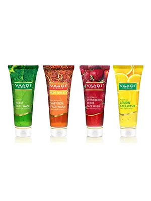 Vaadi Herbals Assorted Herbal Face Wash 60ml (Pack of 4) - product information 2