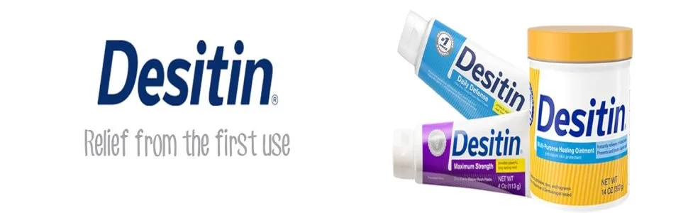 Desitin Skin Protectant and Diaper Rash Ointment Multi-Purpose with Vitamins A & D Travel Size 3.5. Oz Tube (Pack of 2) - product information 1