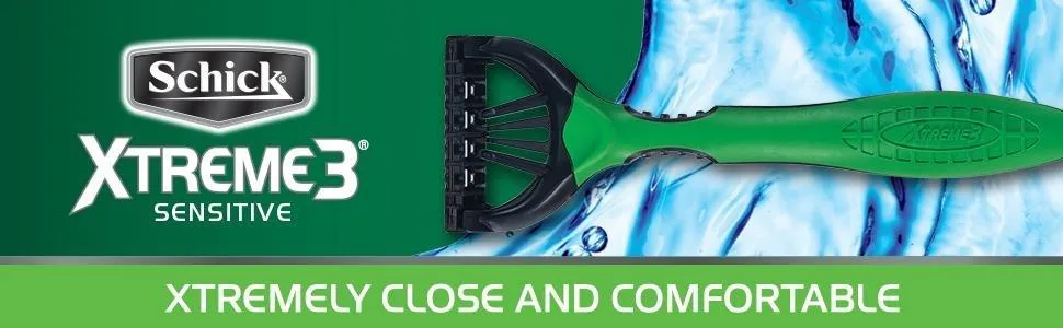 Schick Xtreme3 Triple Blade Closeness Razors Sensitive 8 Count - product information 1