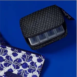 Vera Bradley Travel Pill Case (Sunburst Floral) - vera