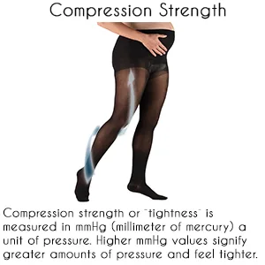 Truform Sheer Maternity Pantyhose 15-20 mmHg Compression Tummy Support 20 Denier Beige X-Tall 2 Count - sdfg