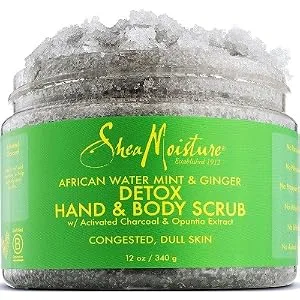 SheaMoisture African Wild Water Mint Detox & Stimulate Hand & Body Scrub 12 Ounce (Pack of 1) - product information 1