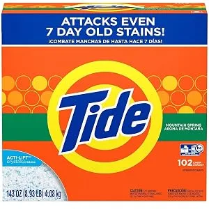 Tide Powder Laundry Detergent Mountain Spring 143 oz (Packaging May Vary) 143 Ounce (Pack of 1) Mountain Spring - product information 1
