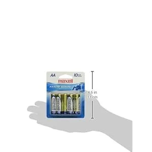 Maxell 723410P Ready-to-go Long Lasting and Reliable Alkaline Battery AA Cell 10-Pack with High Compatibility gold - product information 2