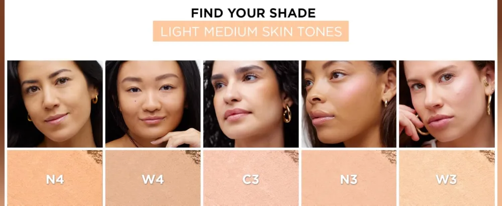 L'Oreal Paris True Match Super Blendable Oil Free Foundation Powder W3 Light Medium 0.33 oz Packaging May Vary W3 Light Medium 1 Ounce (Pack of 1) - LOreal Paris True Match Powder