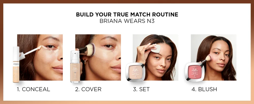 L'Oreal Paris True Match Super Blendable Oil Free Foundation Powder W3 Light Medium 0.33 oz Packaging May Vary W3 Light Medium 1 Ounce (Pack of 1) - LOreal Paris True Match Powder