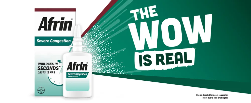 Afrin Severe Congestion Nasal Spray 15 mL Pack of 6 - product information 4