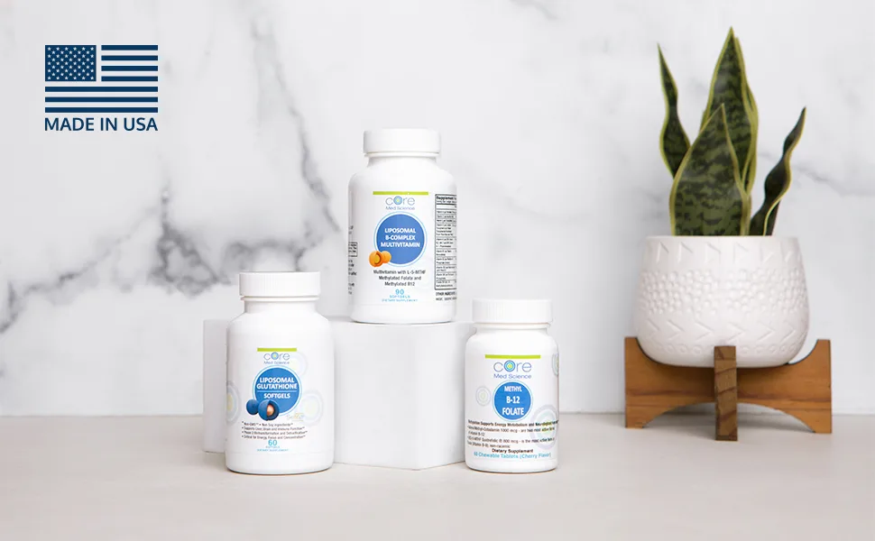 Liposomal Active B-Complex and Minerals Multivitamin by Core Med Science - 90 Softgels - Complete Multivitamin Supplement - Made in USA - b complex made in usa
