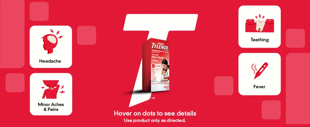 Tylenol Infants Oral Suspension Dye-Free Cherry 2 Fl. Oz (Pack of 2) - Infants