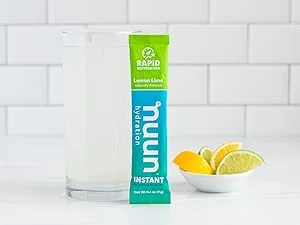 Nuun Sport: Electrolyte Drink Tablets Tropical 10 Count (Pack of 4) - Nuun Instant Lemon Lime Electrolyte Powder Packets