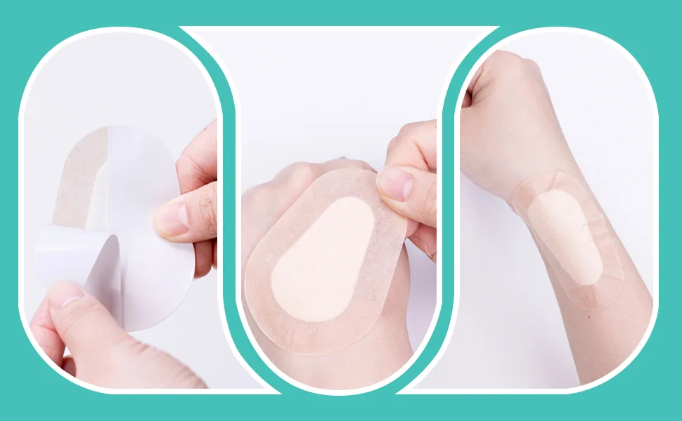 20pcs Eye Patches Adhesive Eyepatch for Adults Skin Color Adhesive Bandages Regular Size - eye patch