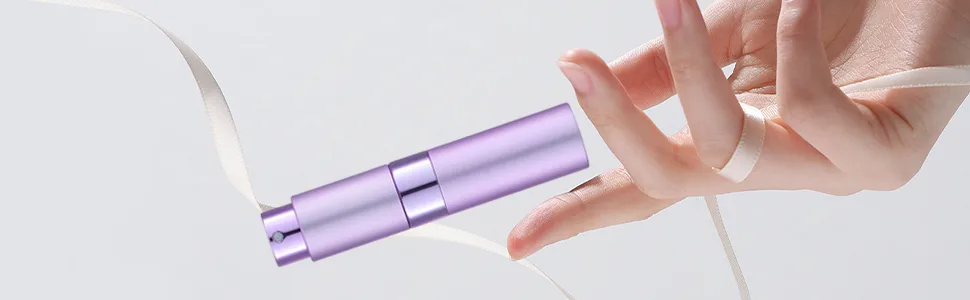 YUNAI 1Pcs Perfume Atomizer Refillable Bottles 8ml Portable Mini Spray Travel Bottle Easy to Refill Glass Inner Empty Atomizer Bottle for Outgoing and Travel(New Version Pink) - product information 6