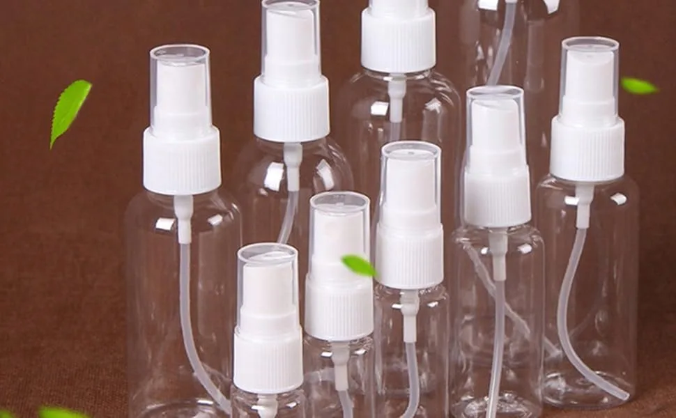 1 Pc Portable Travel Mist Spray Bottles Transparent Plastic Empty Cosmetic Sample Bottle Fine Mist Spray Atomizer 30ml - Spray Bottle