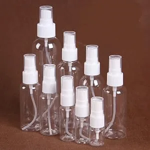 1 Pc Portable Travel Mist Spray Bottles Transparent Plastic Empty Cosmetic Sample Bottle Fine Mist Spray Atomizer 30ml - Spray Bottle