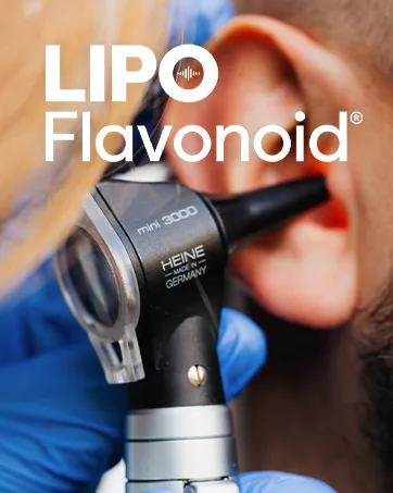 Lipo-Flavonoid Plus, Tinnitus Relief for Ringing Ears, OTC Flavonoid Ear Health Vitamins, Bioflavonoids & Vitamin C, 100 Caplets - doctor looking into ear