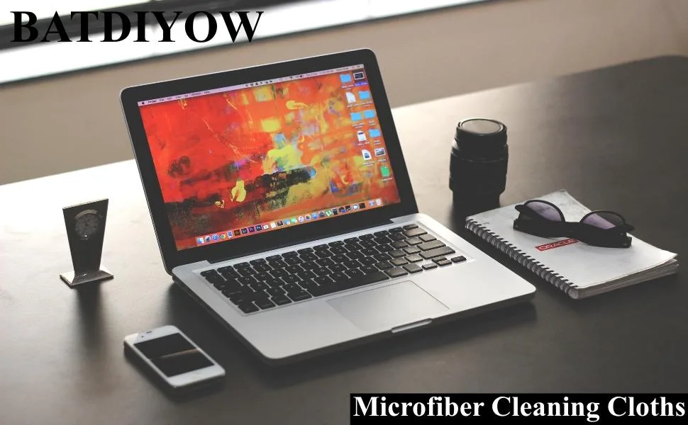 Premium Microfiber Cleaning Cloths 8 pack 6 x 7 inches for glasses Screens and electronics - Microfiber Cleaning Cloths