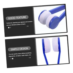 6Pcs Electronic Phone Screen Cleaning Tools Lens Screen Brush Cleaning Supply for Phones Tablets Cameras Eyeglasses and Electronics Blue Blue 7.3X1.9cm - product information 4