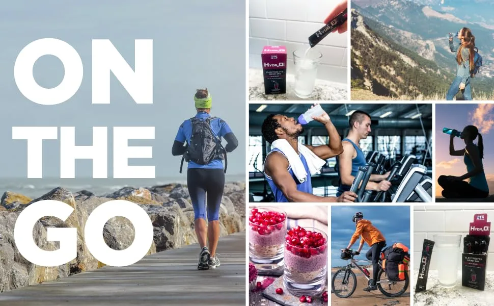 STS Hydro Stix Hydration Powder Packets Acai Berry Electrolyte Replacement Single Serving Easy Open - 10 Pack (16 Gram) - Hydration on the go