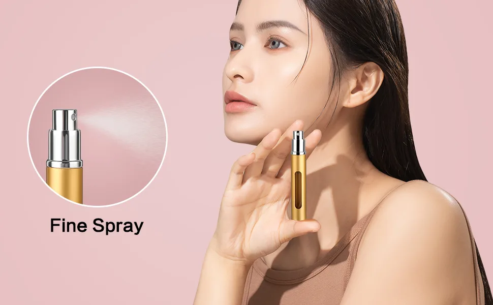 Saiveina 5ml Mini Perfume Atomizer Bottles Refillable Perfume Spray Bottle Empty Cologne Sprayer for Travel and Outgoing(4 Pack) - portable size and fine spray