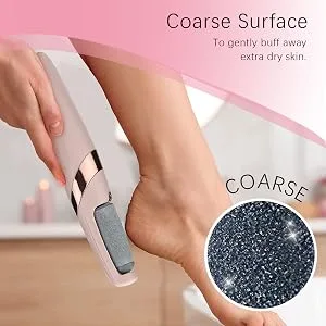 6 Pack Replacement Rollers Compatible with Finishing Touch Flawless Pedi Electric Tool File Include a Cleaning Brush (3 Black Coarse&3 Gray Fine) 1 Count (Pack of 6) - product information 6