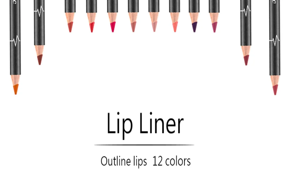 12 Pcs Set Lip Liner Pencil Lot Waterproof Long Lasting Matte Lipstick Lip Pen Makeup Lipstick Pencil Beauty Lips Kit - LIP LINER